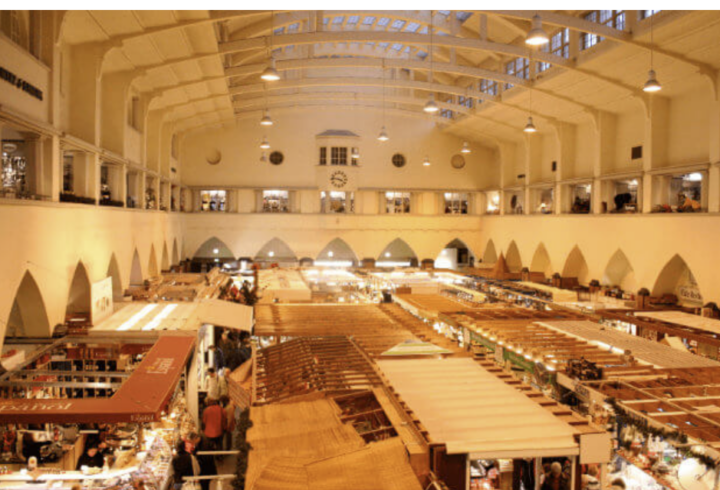 Markthalle Stuttgart - &Uuml;bersicht von oben