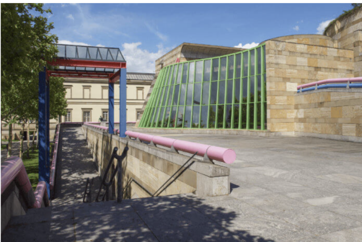 Au&szlig;enansicht der Staatsgalerie in Stuttgart